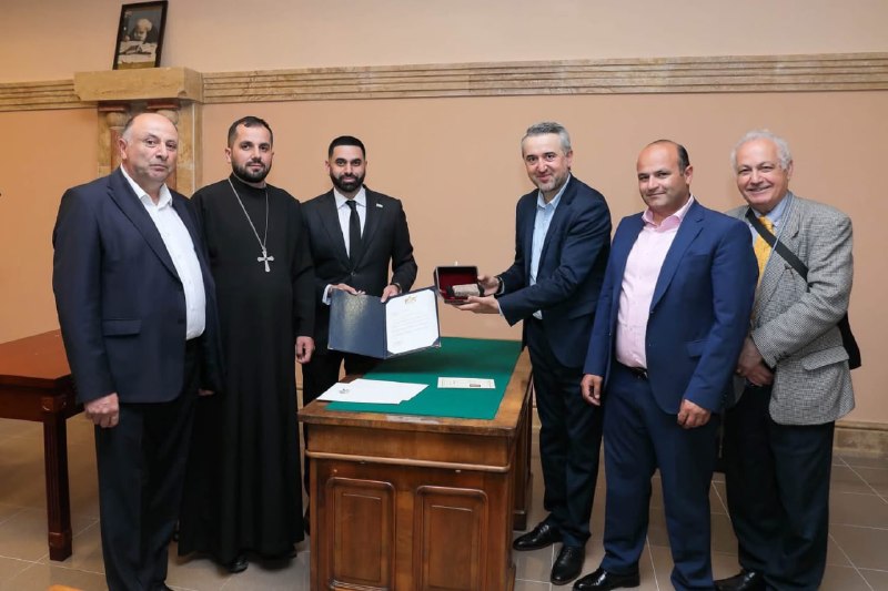 Церемония передачи вавилонской клинописной таблички в Матенадаран, Ереван