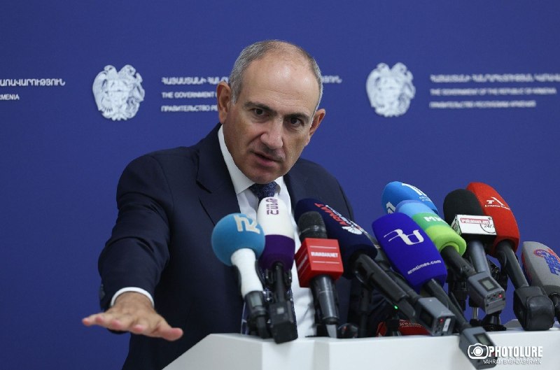 Никол Пашинян выступает с заявлением о железной дороге, Ехегнадзор