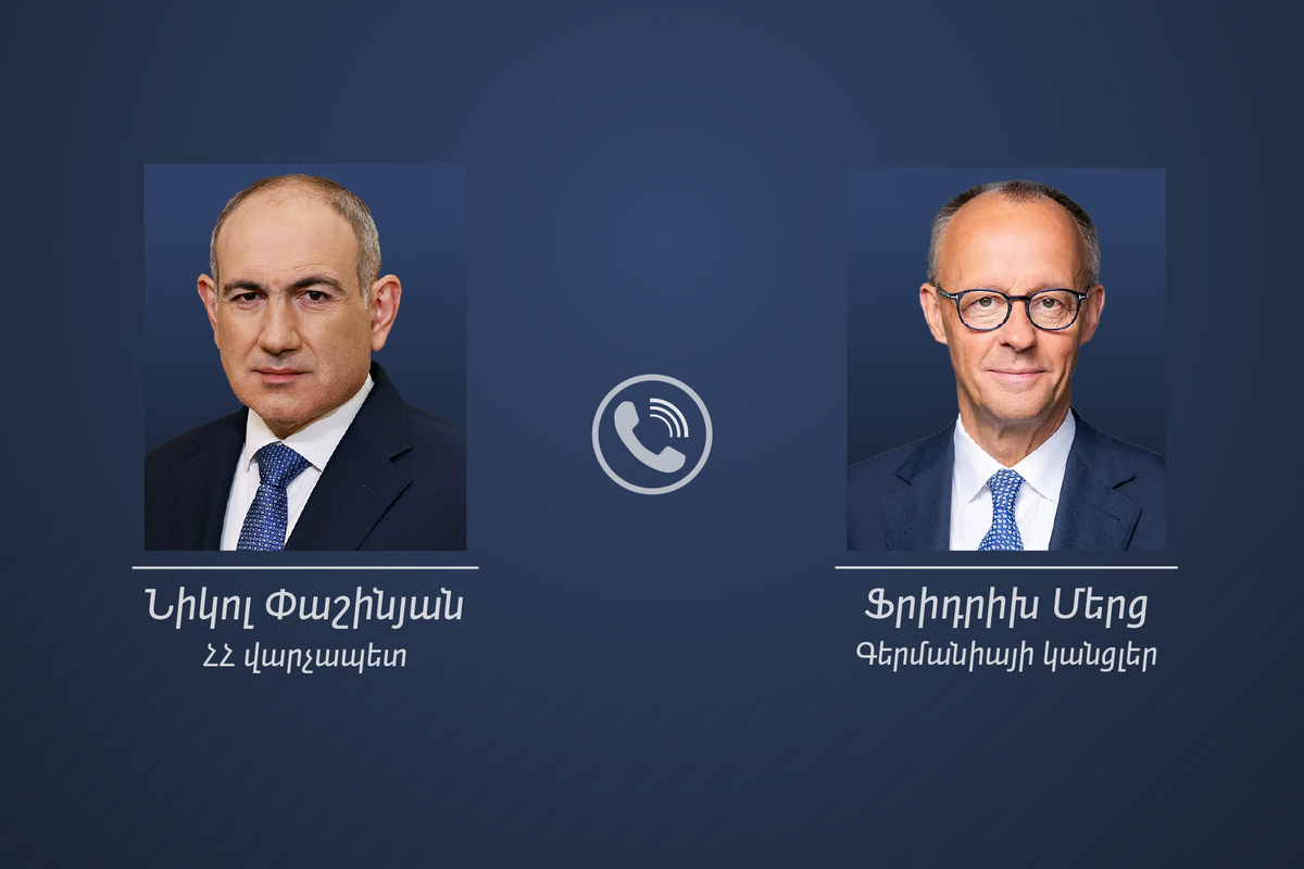 Никол Пашинян и Фридрих Мерц во время телефонного разговора