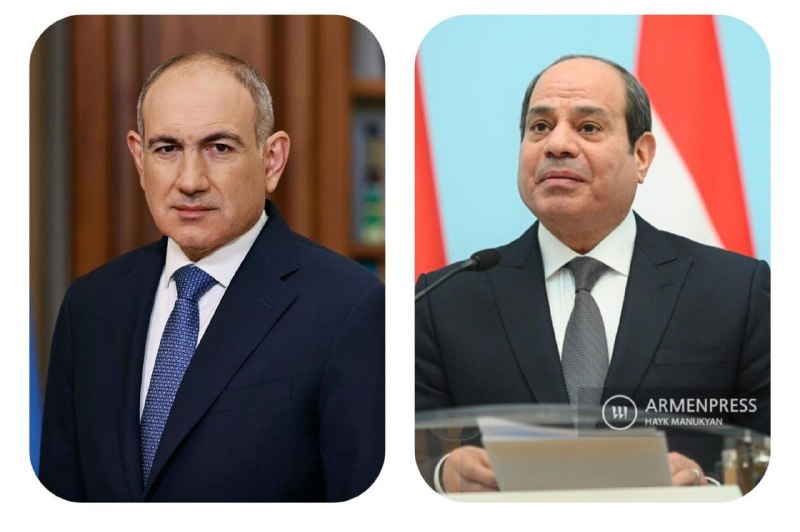 Никол Пашинян направляет поздравление президенту Египта Абдель Фаттаху ас-Сиси, Вайоц-Дзор